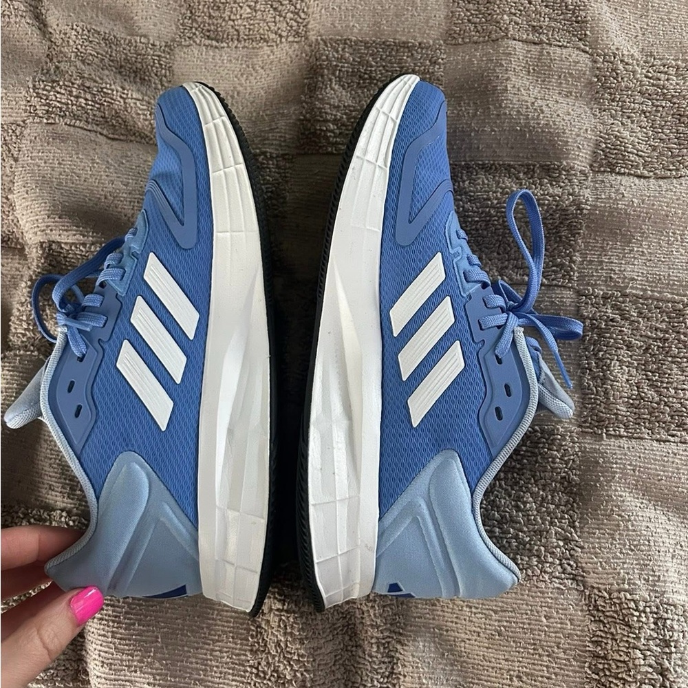 Blue and White Women's Addidas Sneakers